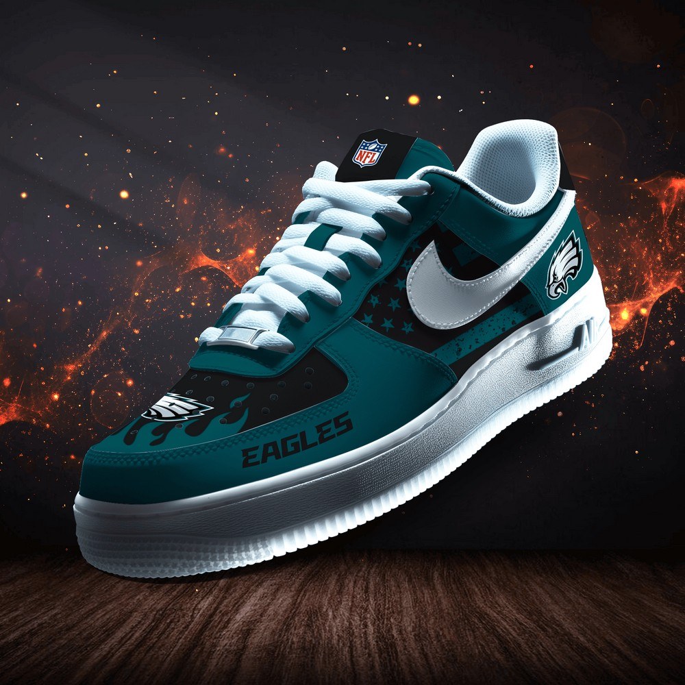 Philadelphia Eagles Personalized Version 9 AF1 Shoes