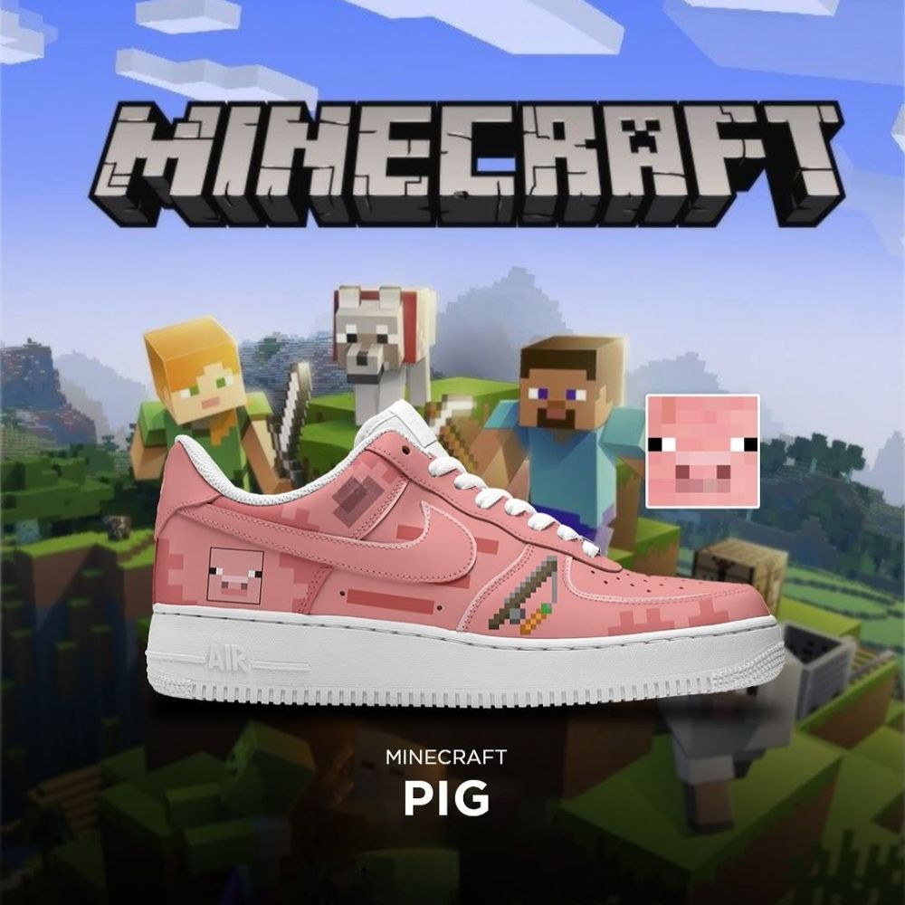 Pig Mine Craft Low Top Shoes
