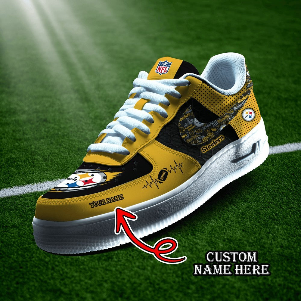 Pittsburgh Steelers Personalized Version 10 AF1 Shoes