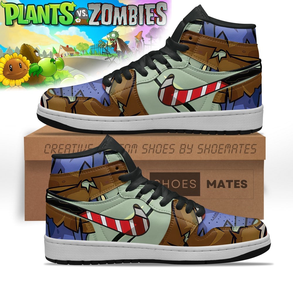 Plant vs Zombies AJ1 High Top Shoes