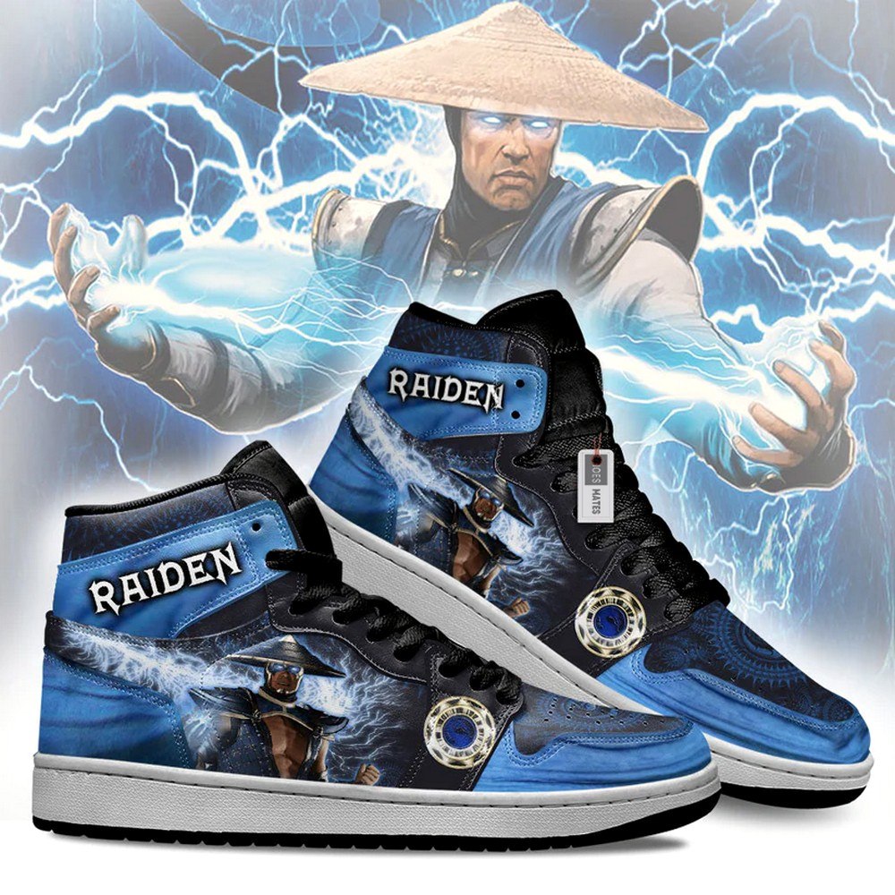 Raiden Mortal Kombat AJ1 High Top Shoes