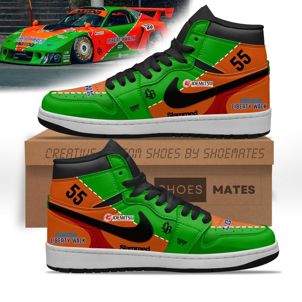 RX-7 Hyuma.K Liberty Walk AJ1 High Top Shoes