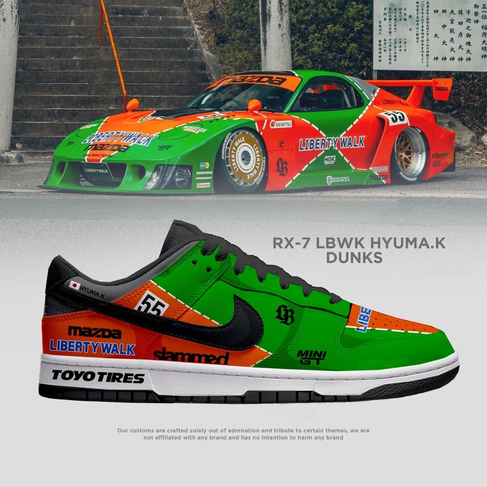 RX-7 Hyuma.K Liberty Walk Dunk Shoes