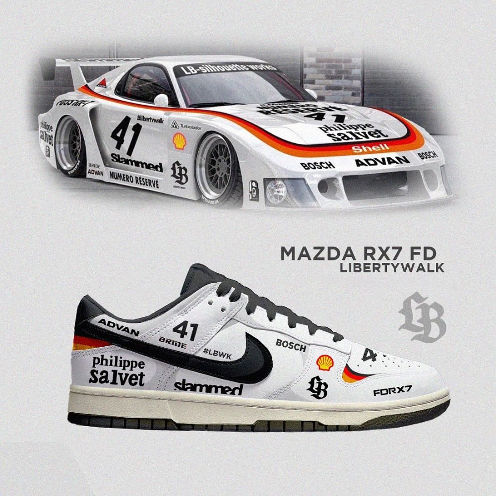 RX7 FD Liberty Walk Dunk Shoes