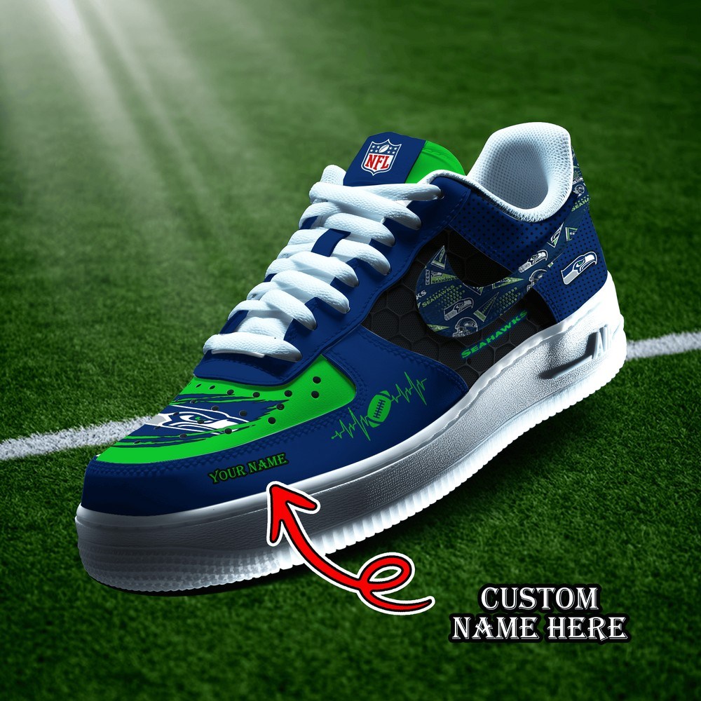 Seattle Seahawks Personalized Version 7 AF1 Shoes