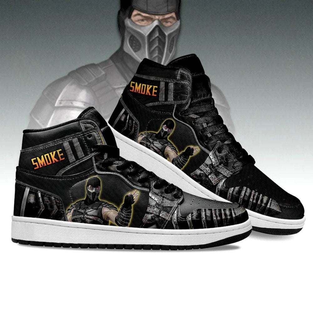 Smoke Mortal Kombat Version 2 AJ1 High Top Shoes