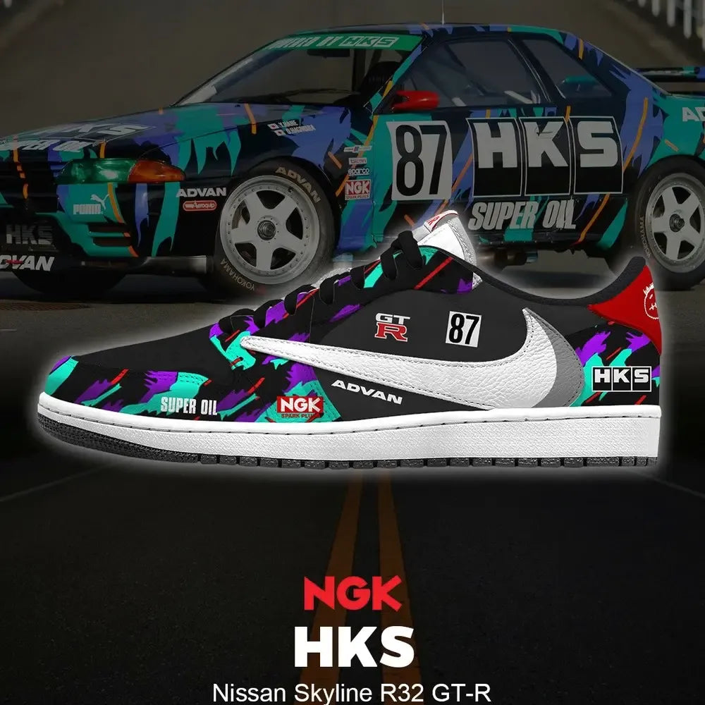 HKS Skyline R32 GT-R Low Top Shoes