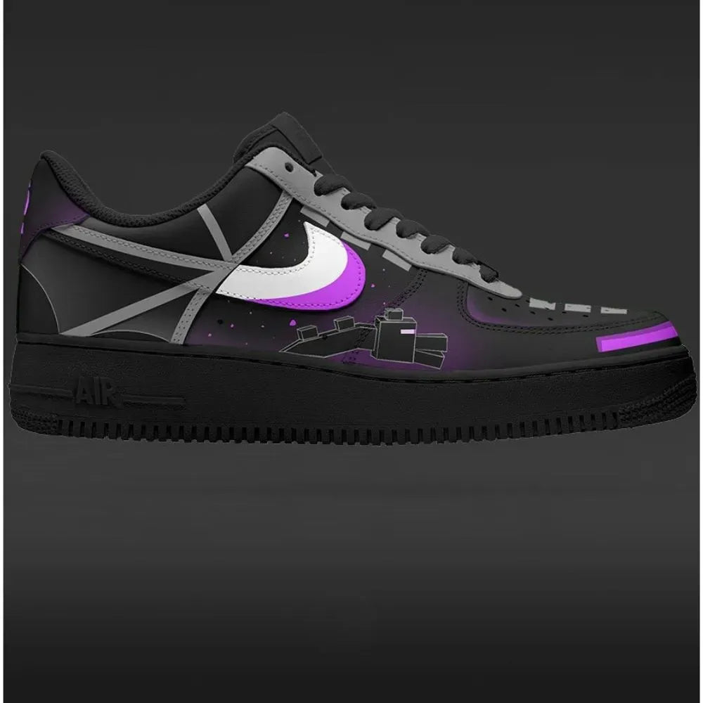 Ender Dragon Minecraft Custom Low Top Shoes