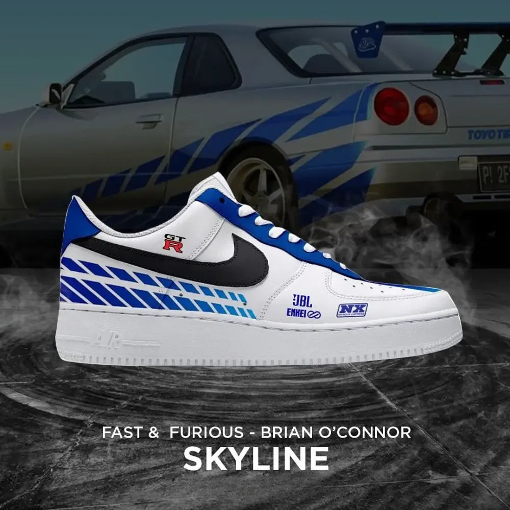 Skyline Brian O'Connor Fast and Furious Low Top Shoes