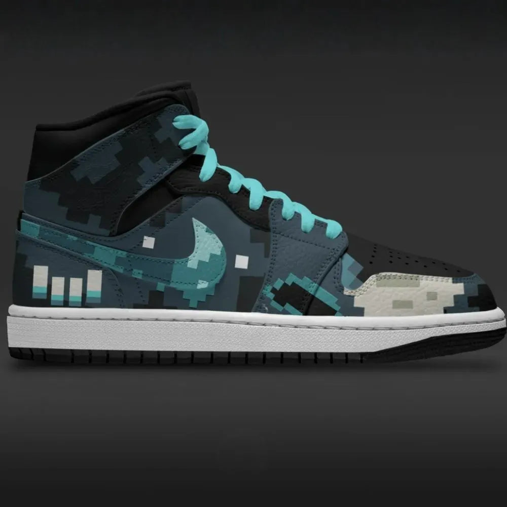 Warden Minecraft Custom High Top Shoes