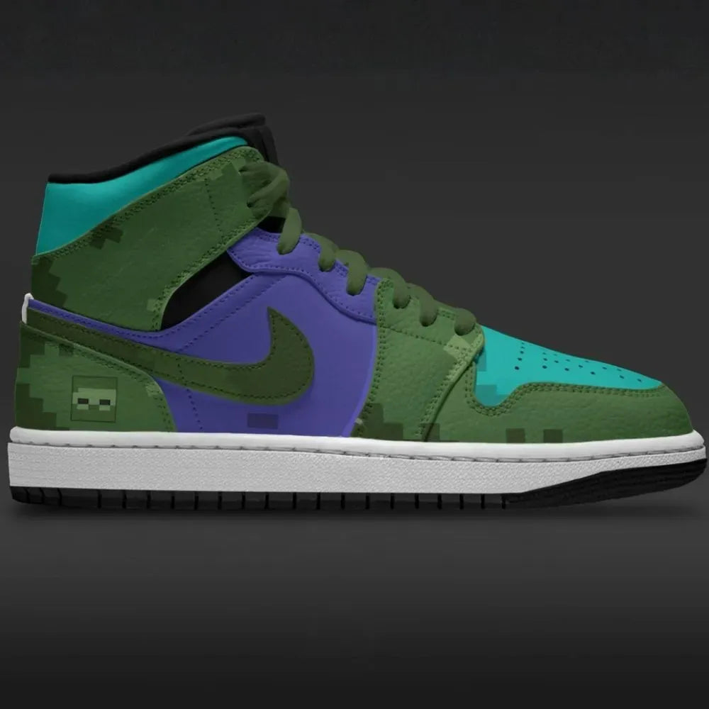 Zombie High Top Minecraft Custom High Top Shoes