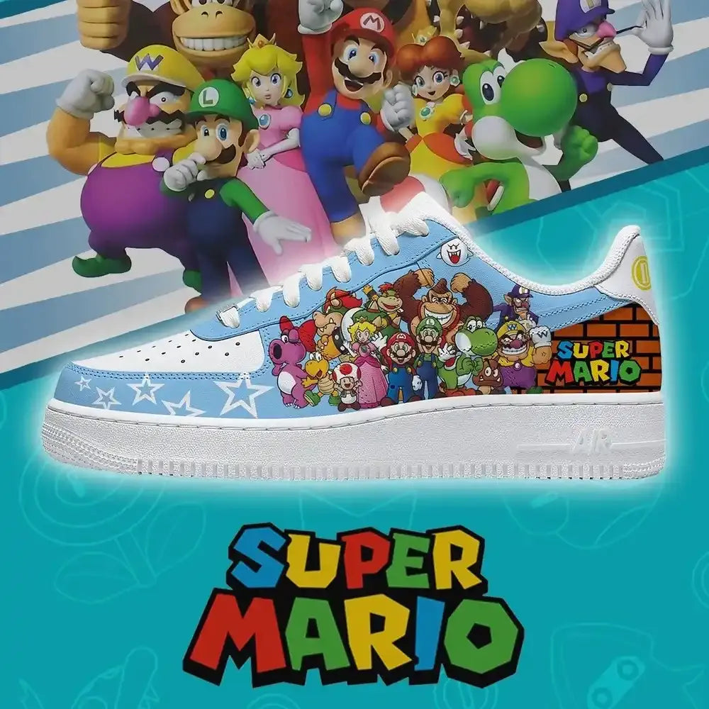 Mario Team V.2 Super Mario Bros Low Top Shoes