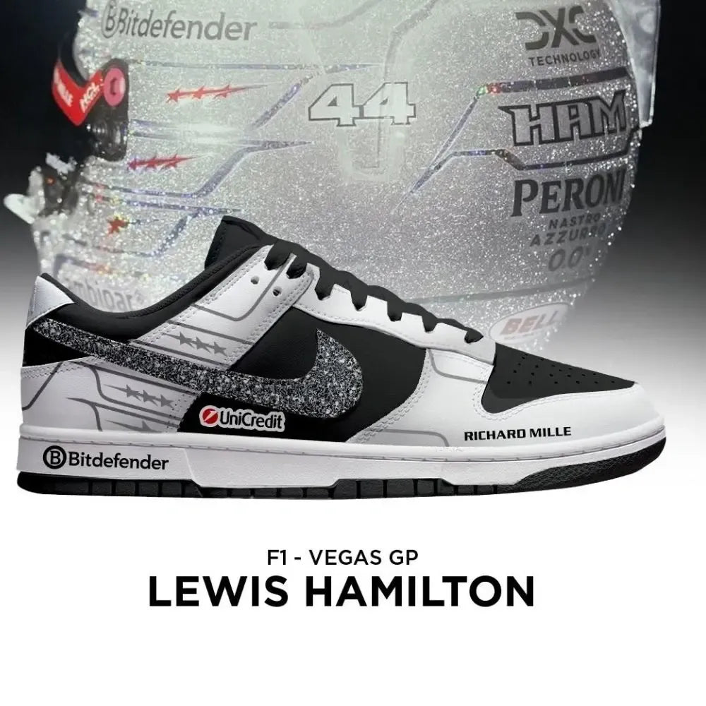 Lewis Hamilton Vegas GP F1 Special Low Top Shoes