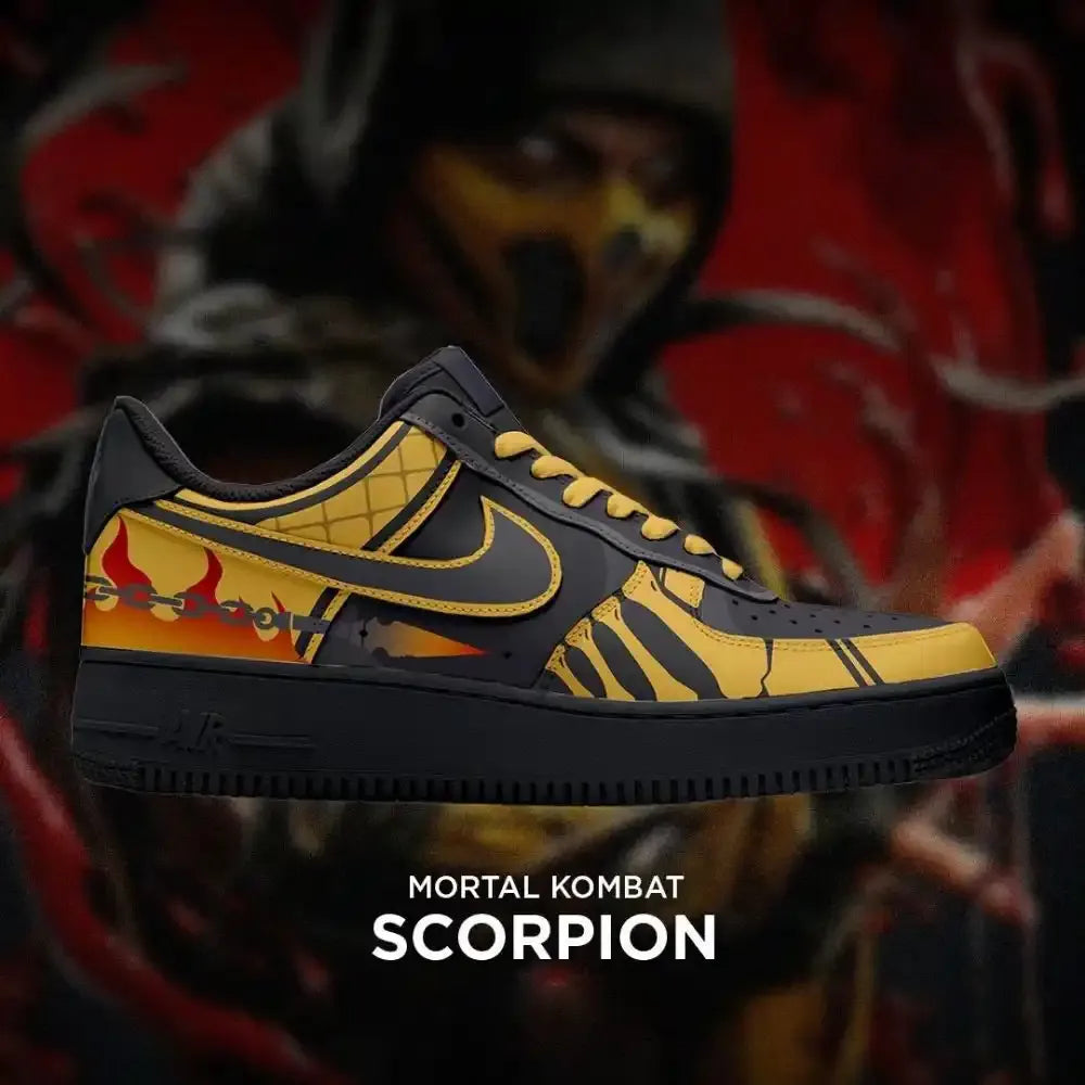 Scorpion Mortal Kombat Edition Low Top Shoes