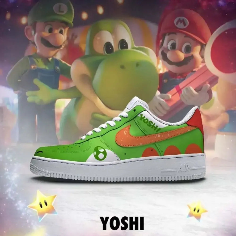 Yoshi Mario Galaxy Low Top Shoes