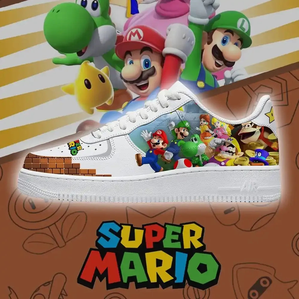 Mario Team V.1 Super Mario Bros Low Top Shoes