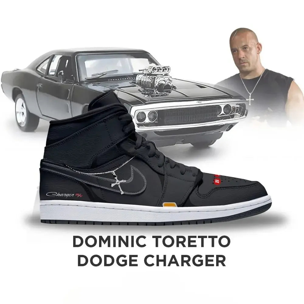 Dominic Toretto Dodge Charger Exclusive Fast and Furious Hightop Shoes