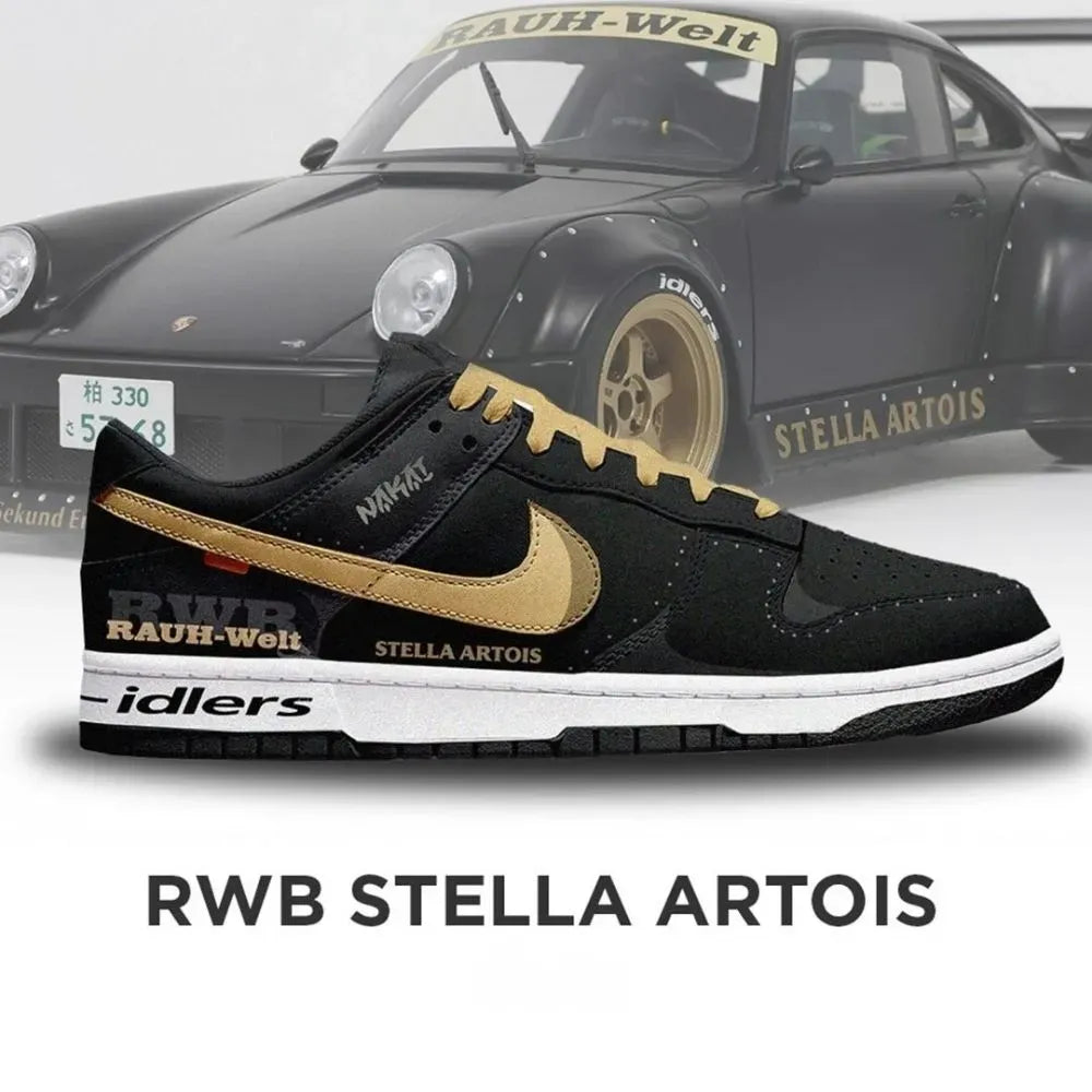 RWB Stella Artois Car Racing Special Low Top Shoes