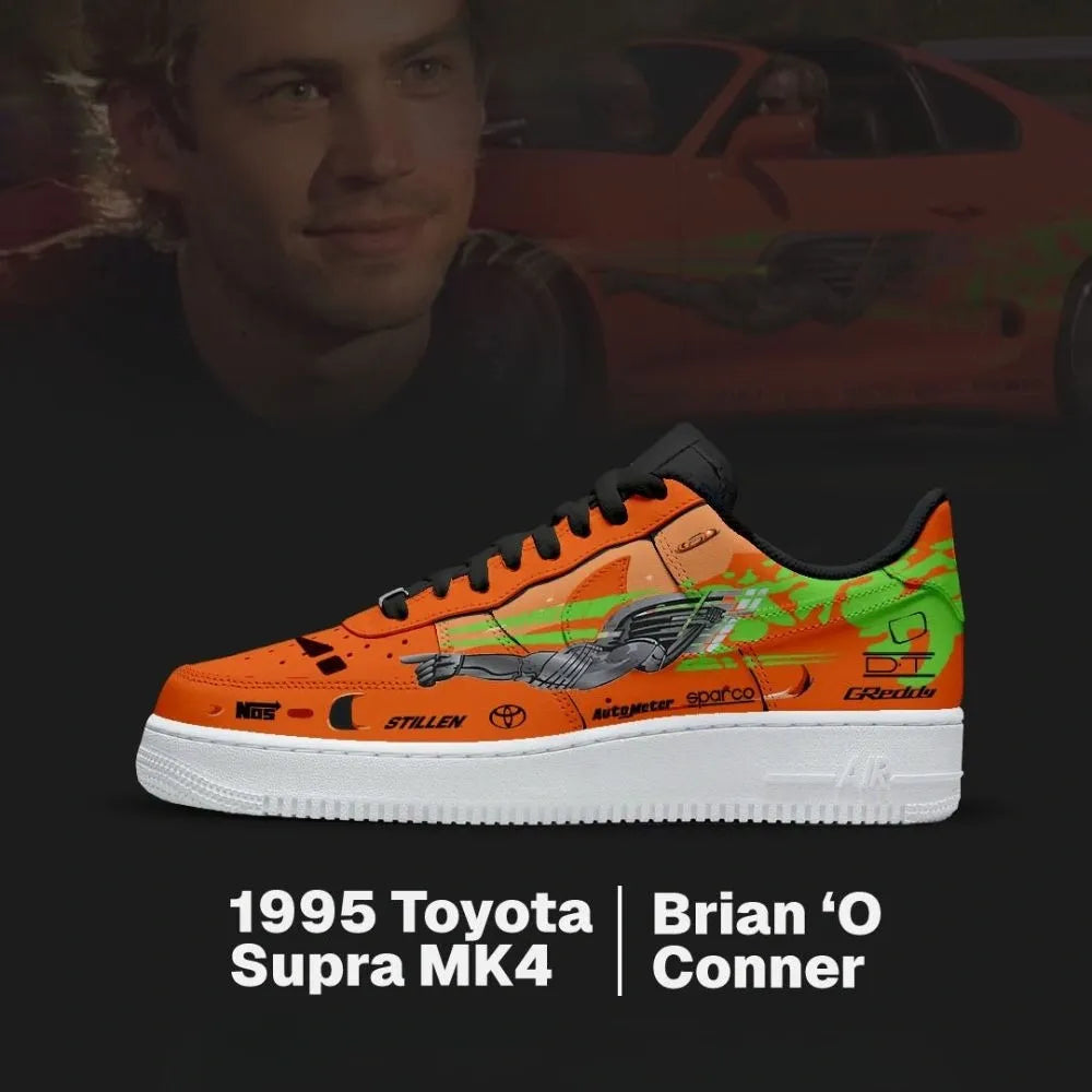 1995 Toyota Supra Mk4 Fast and Furious Low Top Shoes