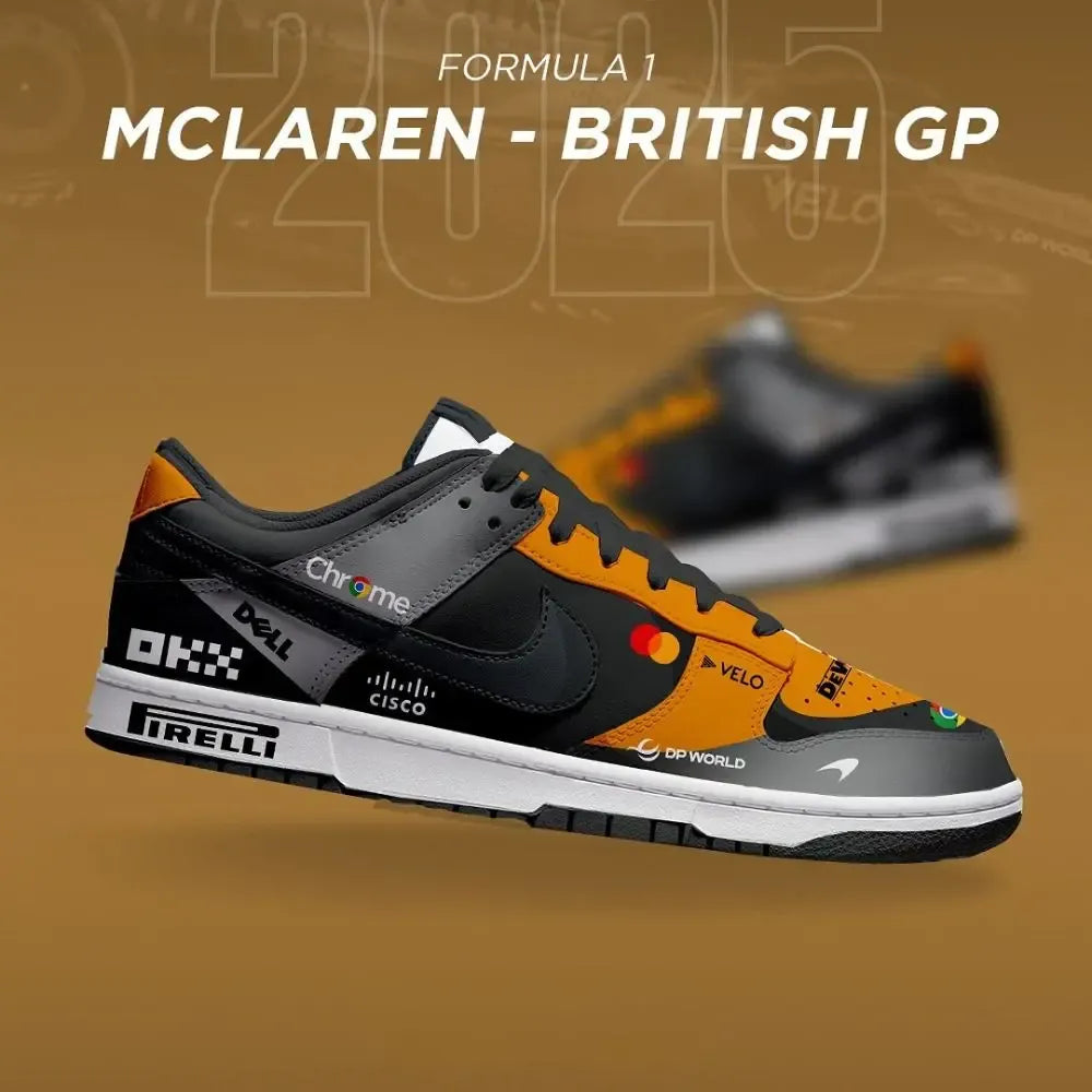 Mclaren British GP 2025 Season of F1 Low Top Shoes