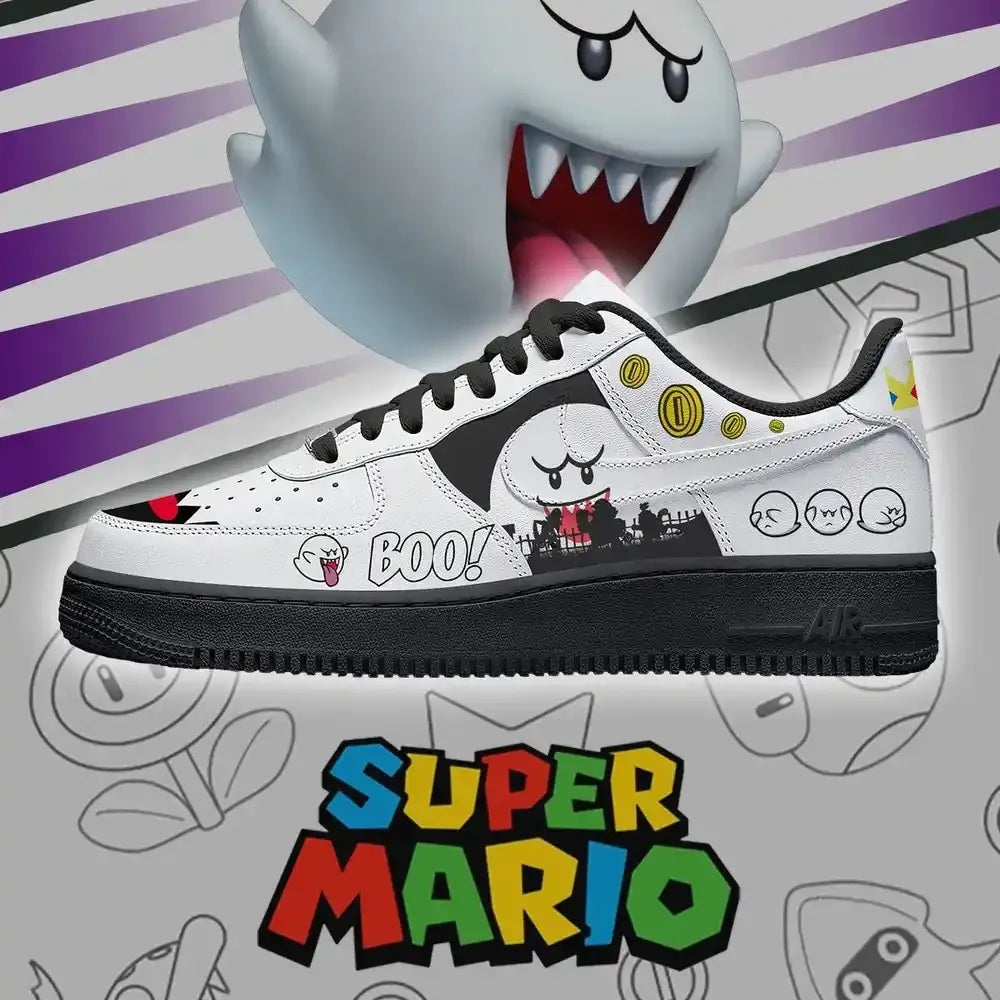 King Boo V.2 Super Mario Bros Low Top Shoes