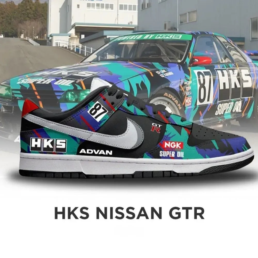 Hks Nissan GTR Car Racing Special Low Top Shoes