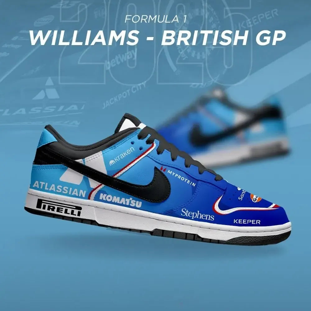 Williams British GP 2025 Season of F1 Low Top Shoes