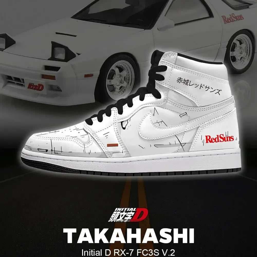 Takahashi RX-7 FC3S V.1 Initial D High Top Shoes