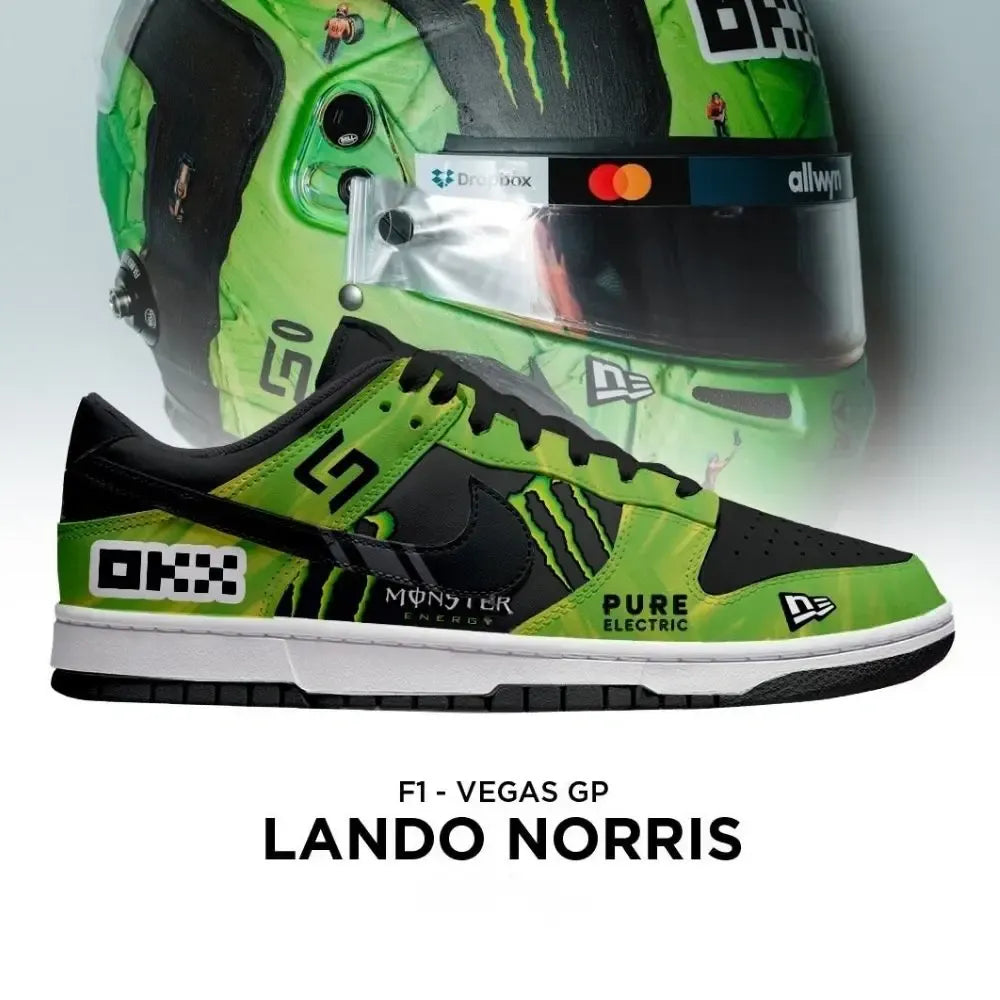 Lando Norris Vegas GP F1 Special Low Top Shoes