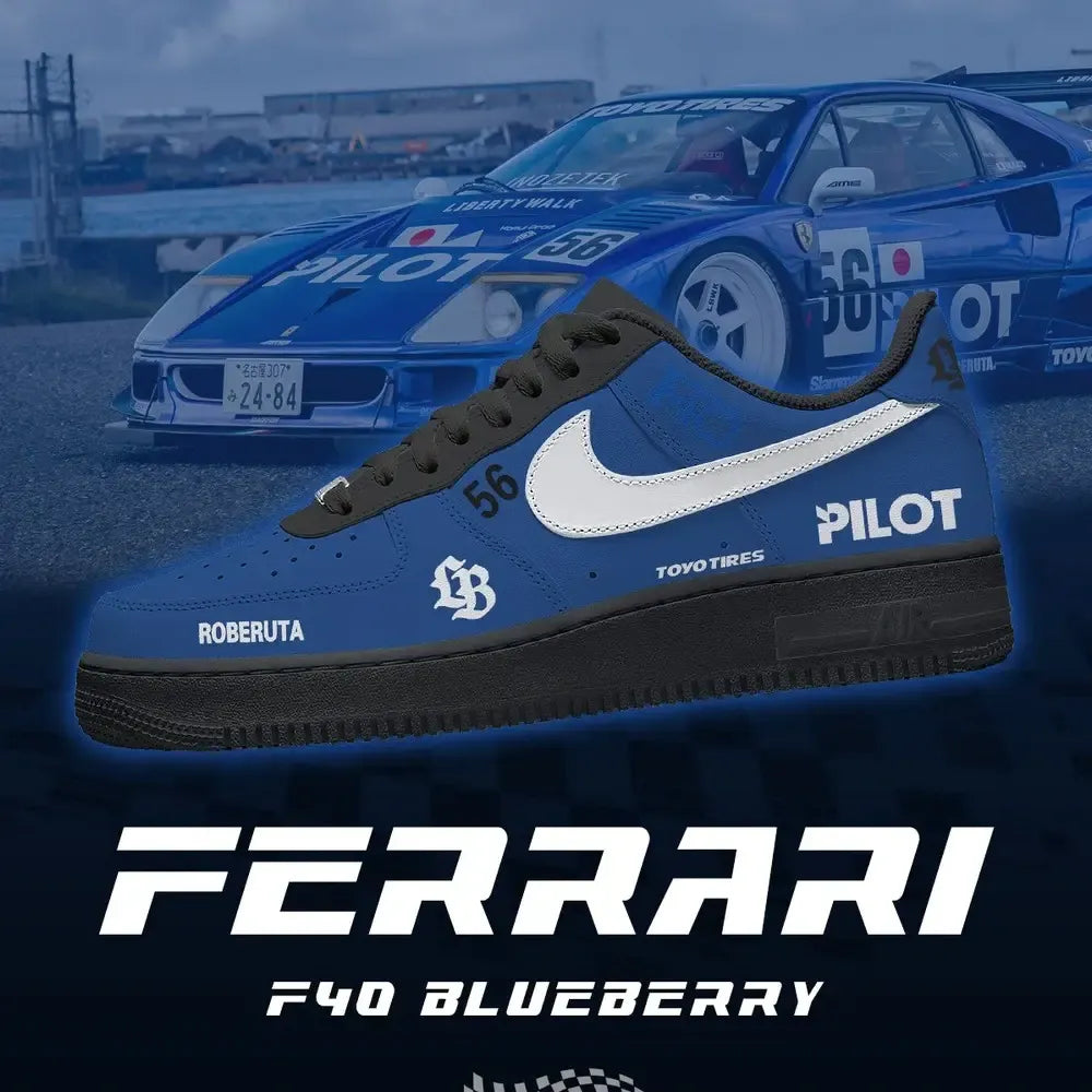 F40 Blueberry Low Top Shoes