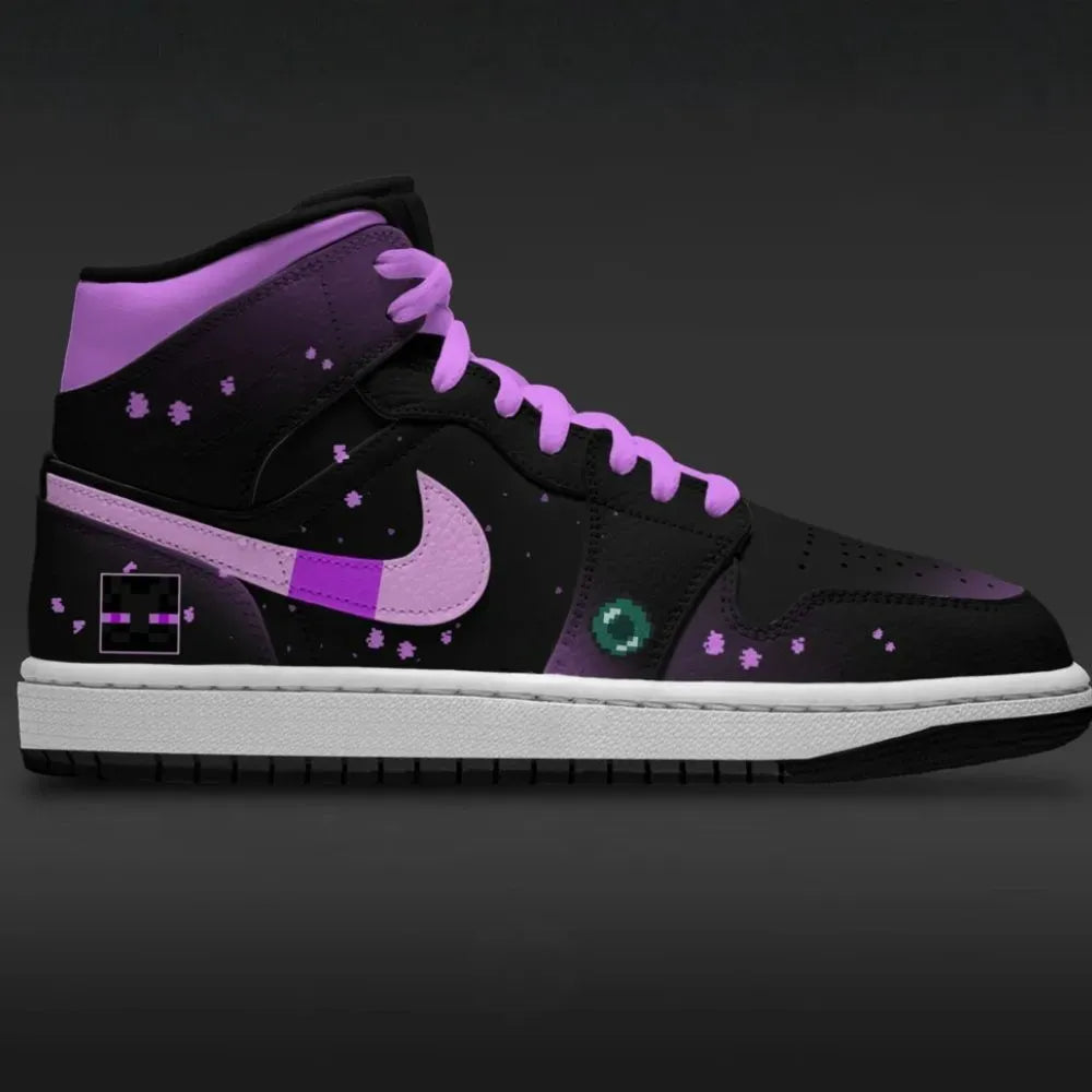 Enderman Minecraft Custom High Top Shoes