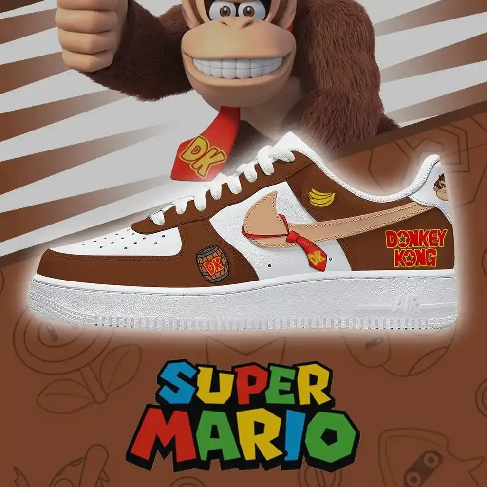 Donkey Kong V.1 Super Mario Bros Low Top Shoes