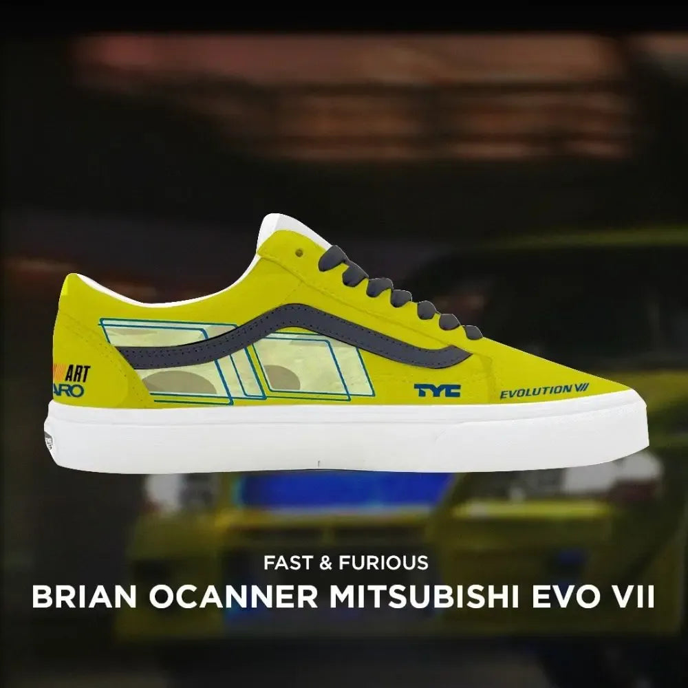 Brian Ocanner Mitsubishi Evo VII Fast and Furious VOS Low Top Shoes