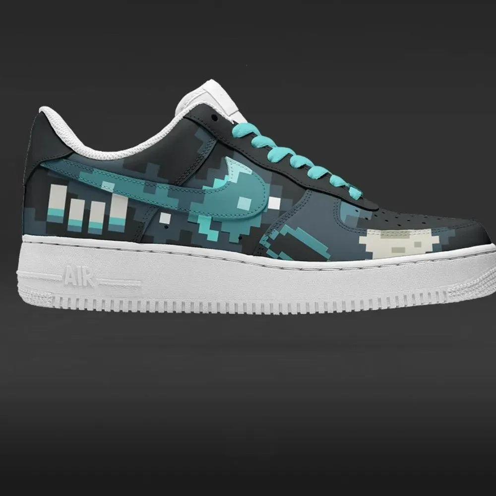 Warden Minecraft Custom Low Top Shoes