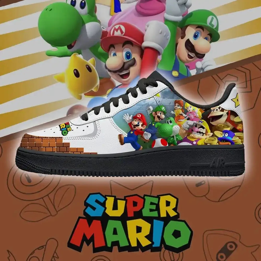 Mario Team V.3 Super Mario Bros Low Top Shoes