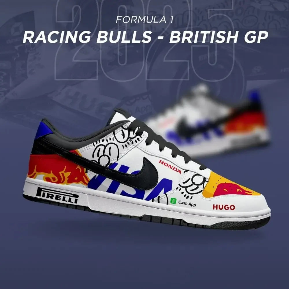 Racing Bulls British GP 2025 Season of F1 Low Top Shoes