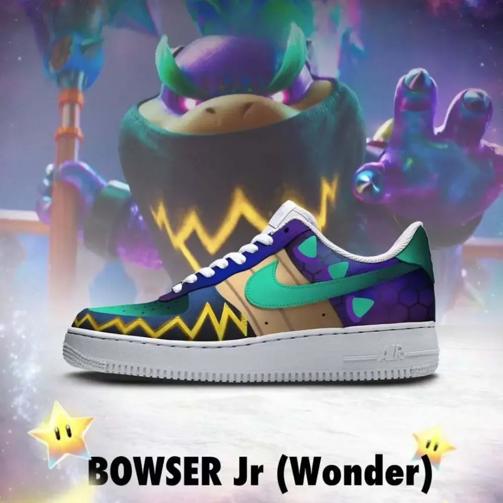 Bowser Jr Wonder Mario Galaxy Low Top Shoes