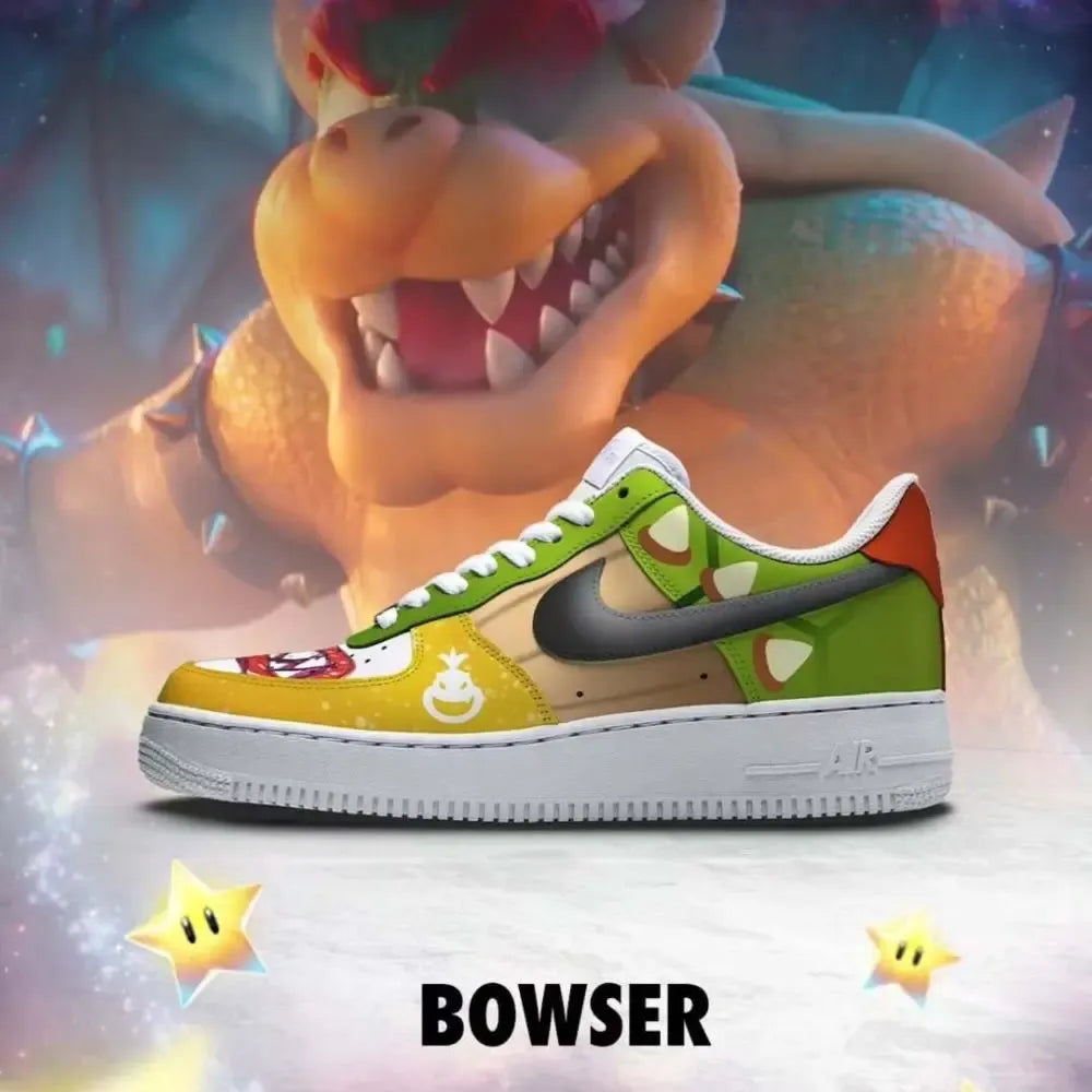 Bowser Mario Galaxy Low Top Shoes