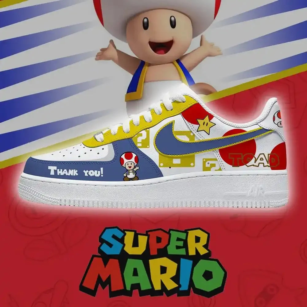 Toad V.1 Super Mario Bros Low Top Shoes