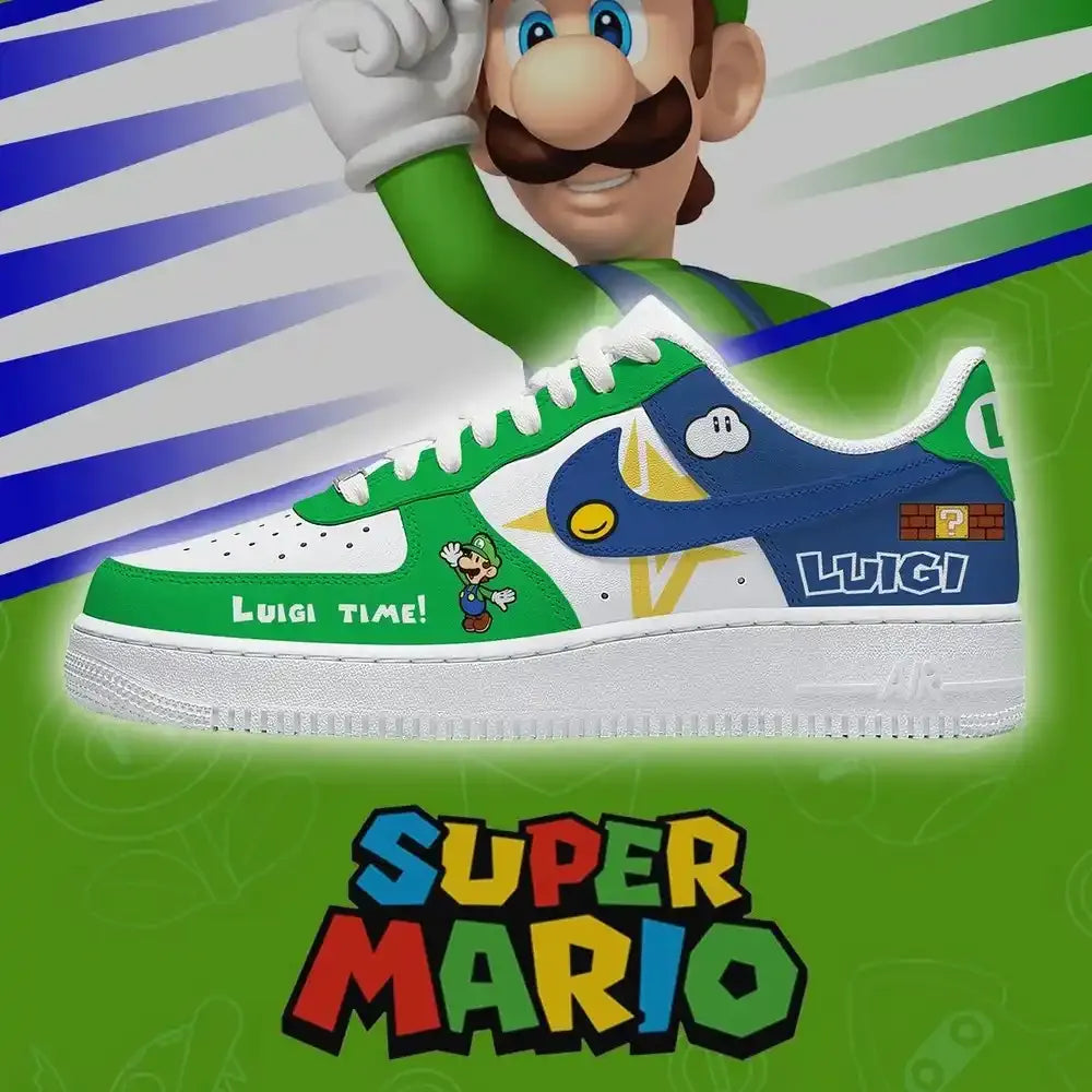 Luigi V.2 Super Mario Bros Low Top Shoes