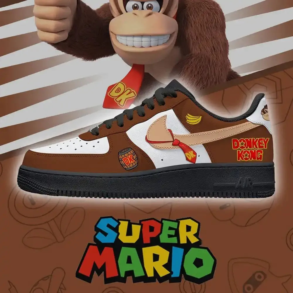 Donkey Kong V.2 Super Mario Bros Low Top Shoes