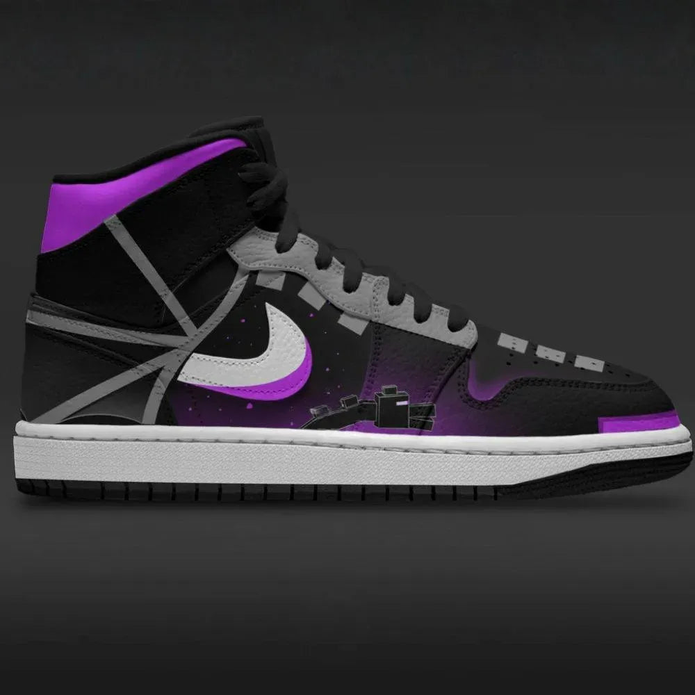 Ender Dragon Minecraft Custom High Top Shoes