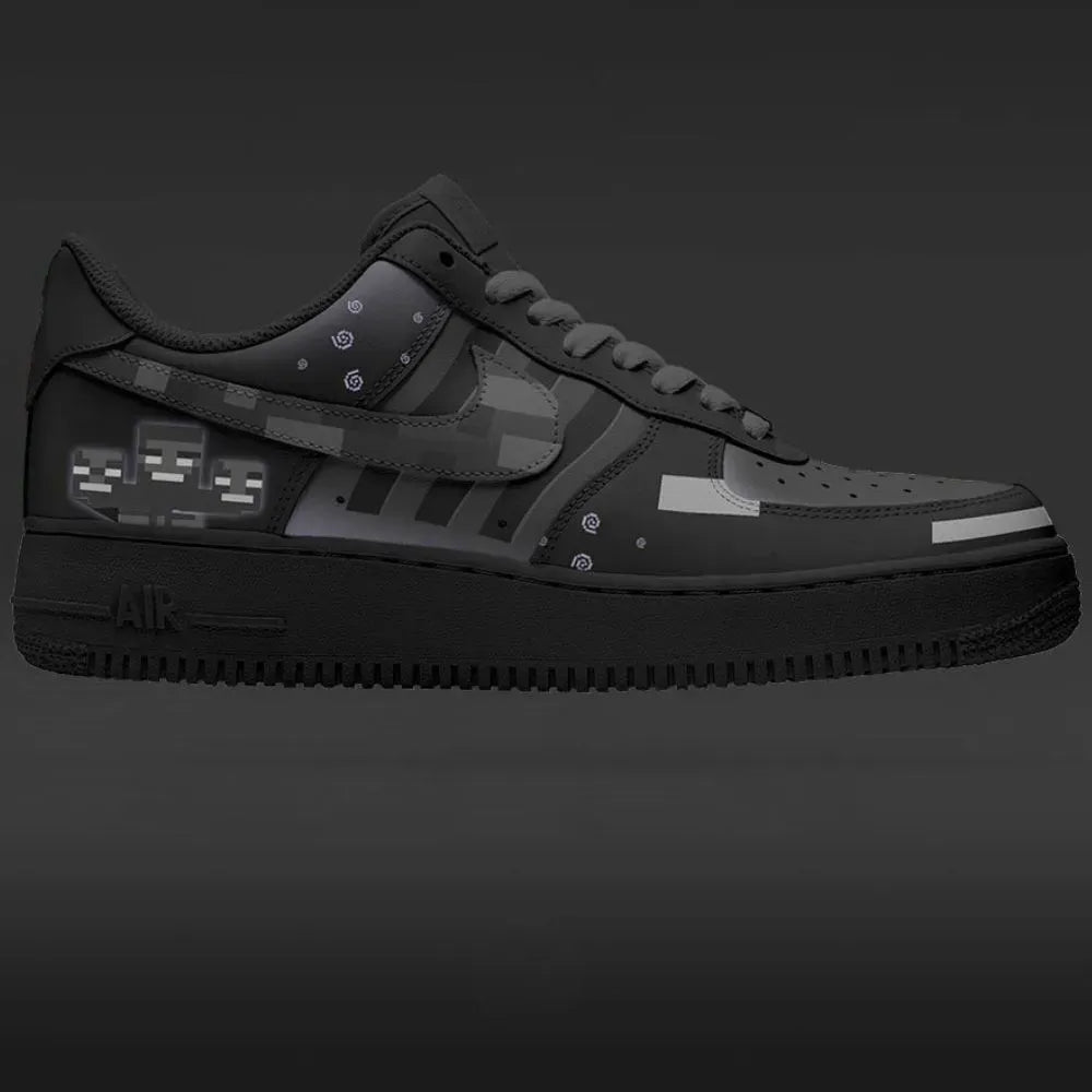 Wither Minecraft Custom Low Top Shoes
