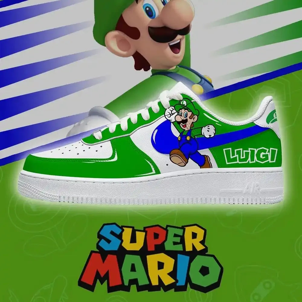 Luigi V.1 Super Mario Bros Low Top Shoes