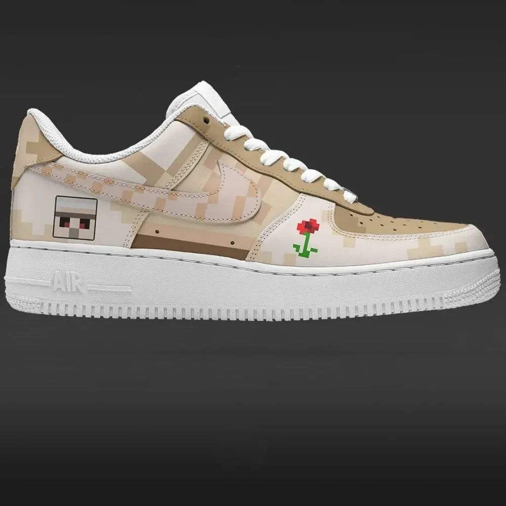 Iron Golem Minecraft Custom Low Top Shoes