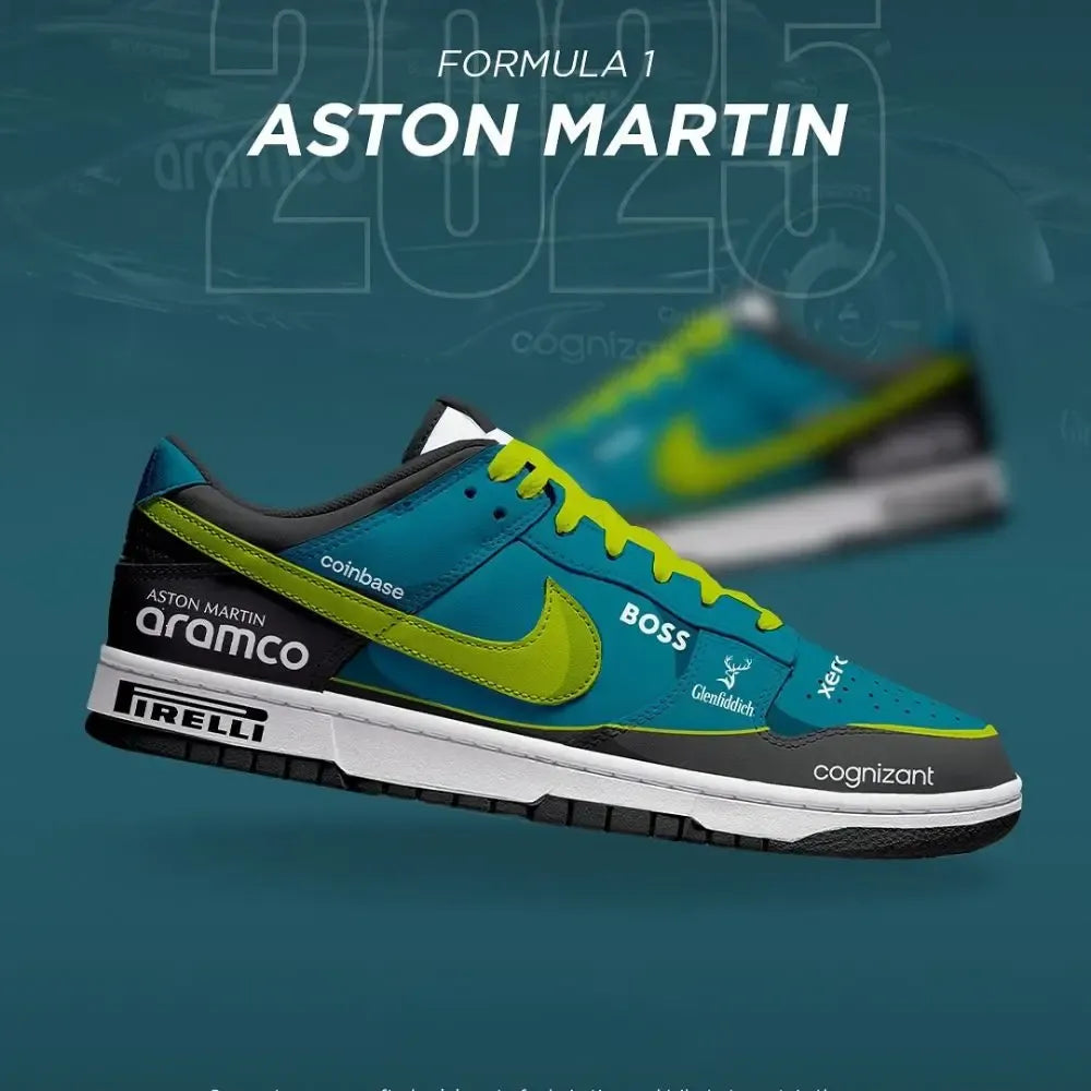 Aston Martin 2025 Season of F1 Low Top Shoes