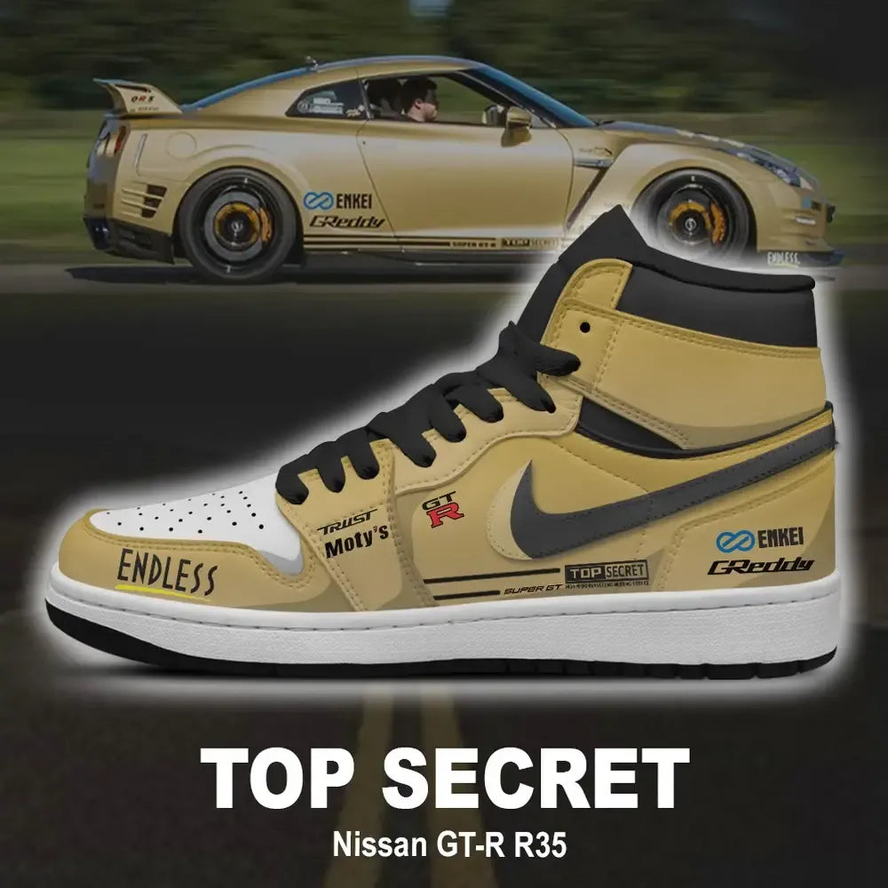 Top Secret Nissan GT-R High Top Shoes