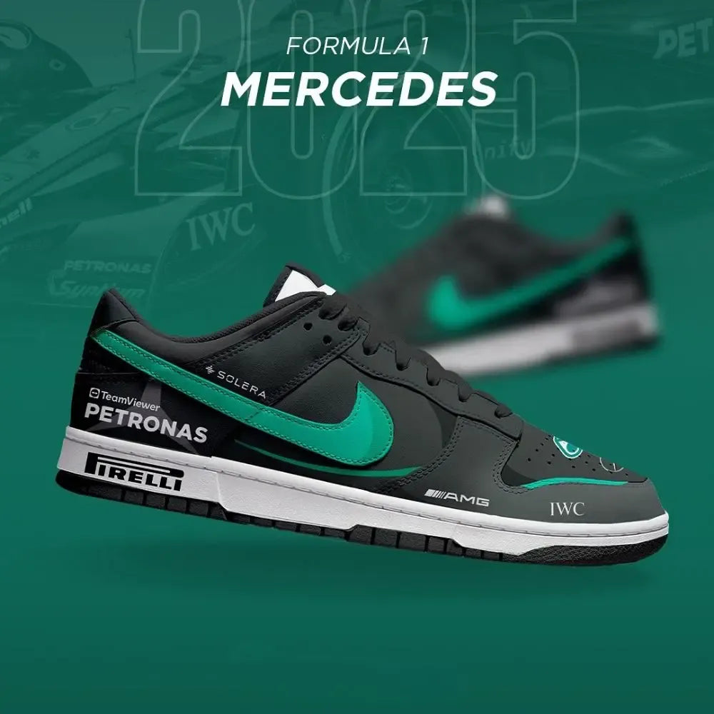 Mercedes 2025 Season of F1 Low Top Shoes