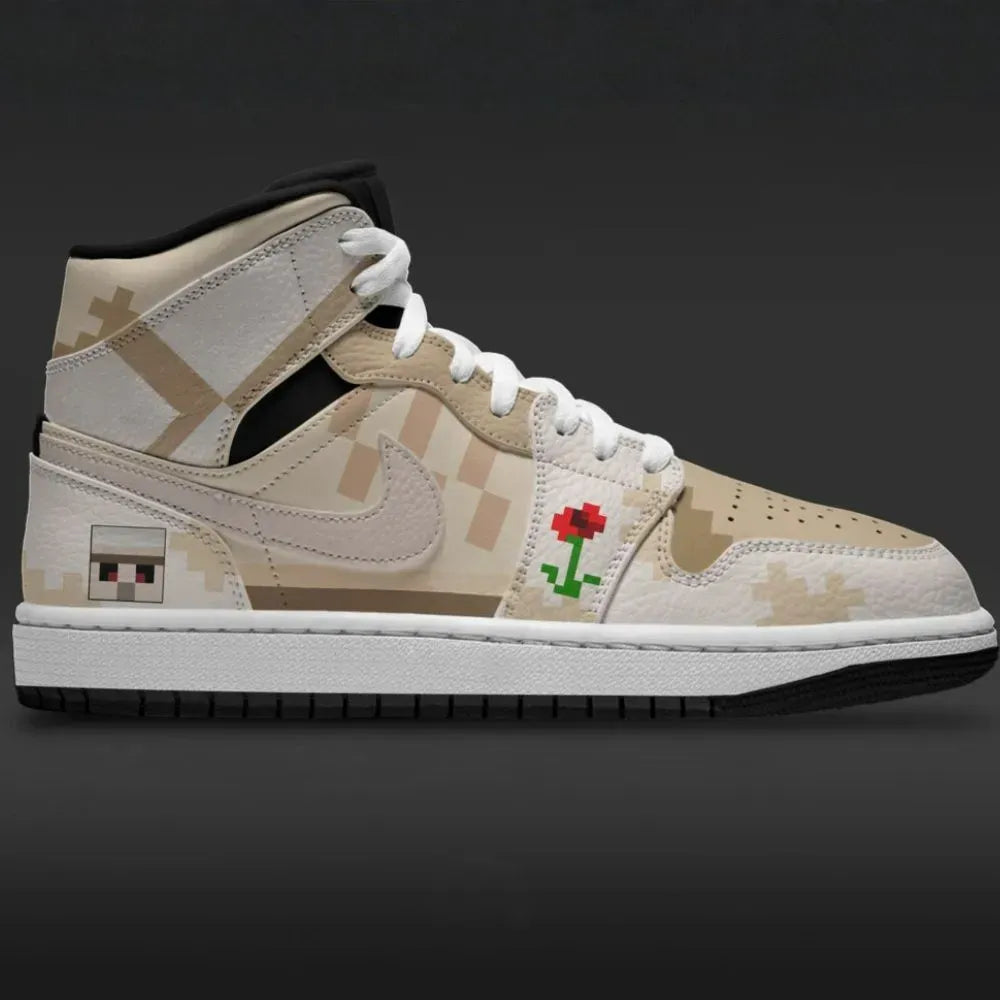 Iron Golem Minecraft Custom High Top Shoes