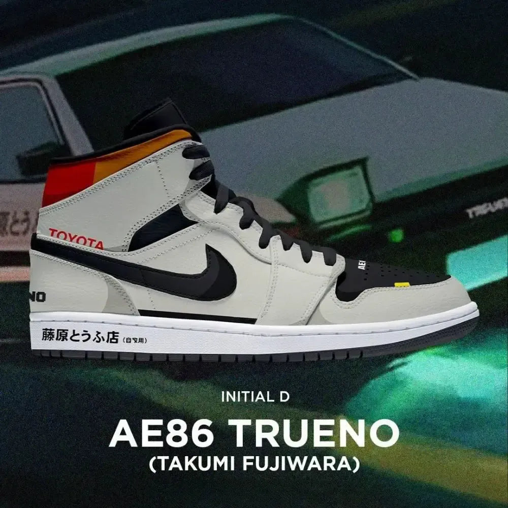 AE86 Trueno Initial D Special High Top Shoes